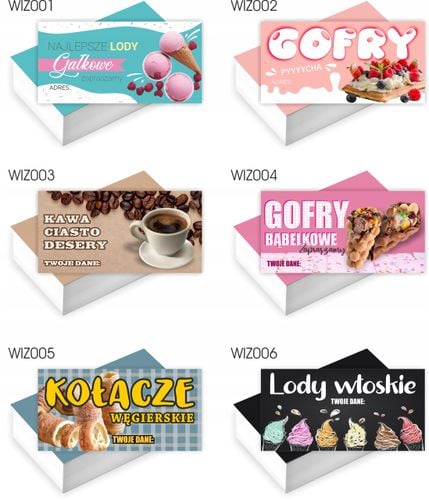 Wizytówki firmowe GOTOWY PROJEKT GRATIS 200 sztuk ANIMACJE DLA DZIECI na Arena.pl