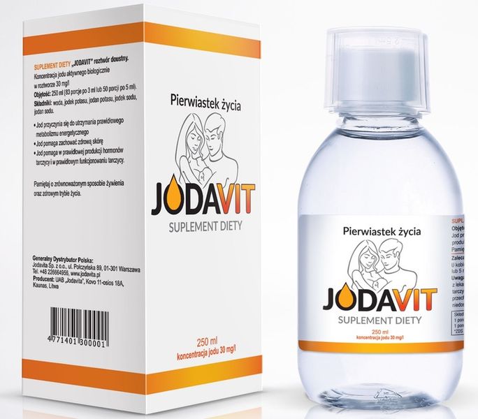 Jodavit 250 ml - suplement jod w płynie, jodek potasu OD PRODUCENTA, CIĄŻA zdjęcie 1