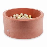 Suchy basen 90x40cm Velvet Soft Canyon Clay z piłeczkami 300szt (różowozłote, beżowe, jasnozłote)