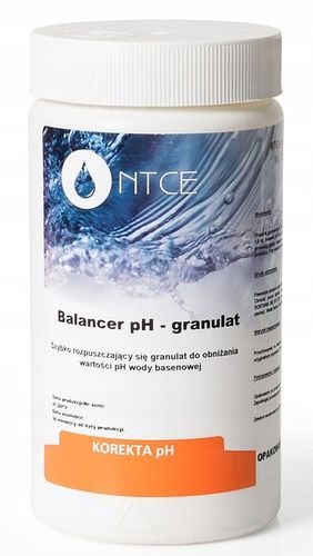 PH- MINUS GRANULAT OBNIŻANIE PH W BASENIE JACUZZI CHLOR DO BASENU 1,5kg na Arena.pl