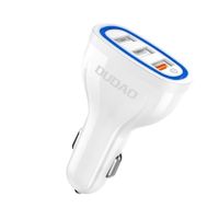 ładowarka samochodowa 3x usb quick charge 3.0 qc3.0 2.4a 18w biały