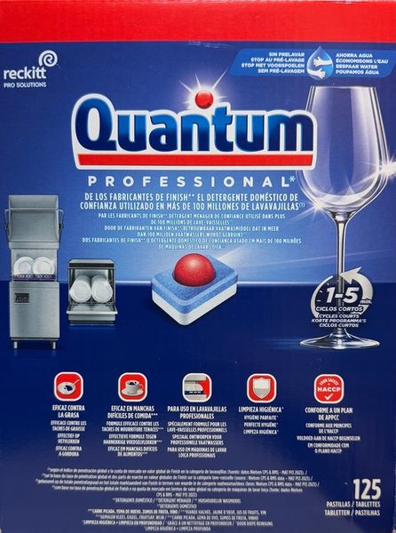 TABLETKI DO ZMYWARKI FINISH QUANTUM PROFESSIONAL 125 SZT zdjęcie 1