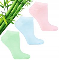 Skarpetki Stopki z Bambusa Damskie 3-pak Mix PASTELOWY MORAJ 35-38