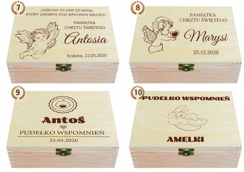 PUDEŁKO WSPOMNIEŃ PREZENT CHRZEST ROCZEK METRYCZKA na Arena.pl