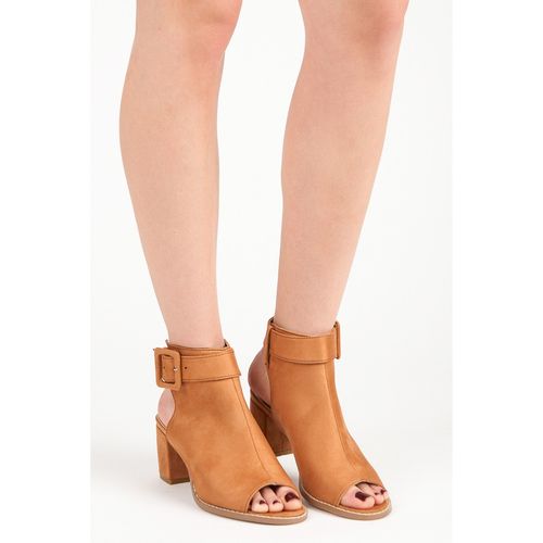 Camelowe botki peep toe r.41 na Arena.pl
