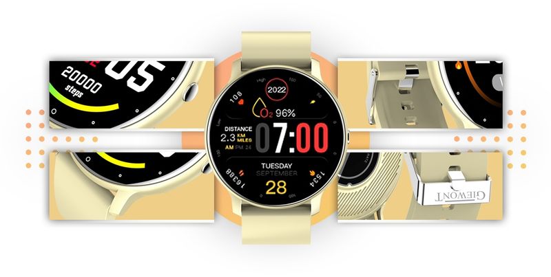 smartwatch giewont ecru gw120-6 zdjęcie 4