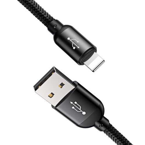 Kabel USB Baseus 3w1 USB-C / Lightning / Micro 3A 1.2m (czarny) na Arena.pl