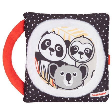 CANPOL 68/088 Sensoryczna książeczka manipulacyjna BabiesBoo Panda zdjęcie 2