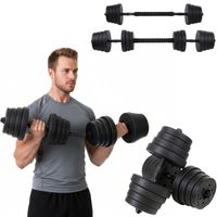 HANTLE REGULOWANE 2x15KG ZESTAW 30KG SZTANGA + GRYFY