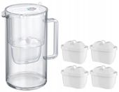 DZBANEK FILTRUJĄCY AQUAPHOR GLASS 2,5L SZKLANY BIAŁY +4 FILTRY