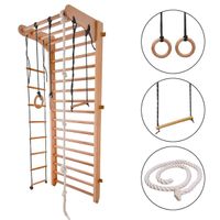 drabinka gimnastyczna Kinder Sport czarny-drewno