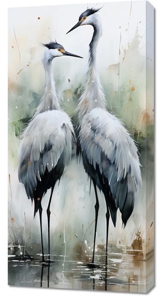 Obraz 50x100cm Tańczące Czaple zdjęcie 1