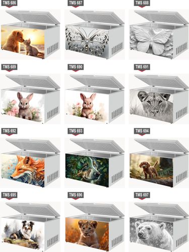 Naklejka samoprzylepna na zamrażarkę zmywarkę pralkę LWY ZWIERZĘTA WZORY na Arena.pl