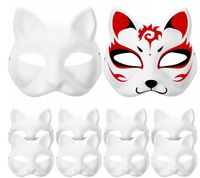 10× Maska Na Twarz Dla Kota Therian Halloween DIY