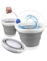 WIADERKO TURYSTYCZNE NA PLAŻE SKŁADANE DO PIASKU SILIKONOWE 5L WIADRO