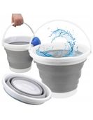 WIADERKO TURYSTYCZNE NA PLAŻE SKŁADANE DO PIASKU SILIKONOWE 5L WIADRO