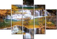 105CM 150CM ZEGAR 5 ELEM WODOSPAD HUAY MAE KHAMIN DRUK OBRAZ