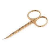 ABA GROUP Nożyczki do skórek i paznokci zagięte złote