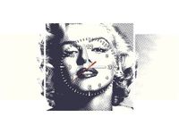 80X40CM ZEGAR MARILYN MONROE OBRAZ