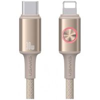 kabel usams huan series sj753 30w usb-c  do lightning 1,2 m tytanowy