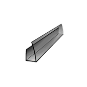 U-profil zamykający 2100mm dymny (szary) 16mm