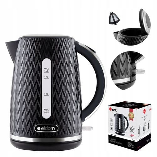 CZAJNIK ELEKTRYCZNY BEZPRZEWODOWY C260C ELDOM 1,7L 2000W CZARNY na Arena.pl