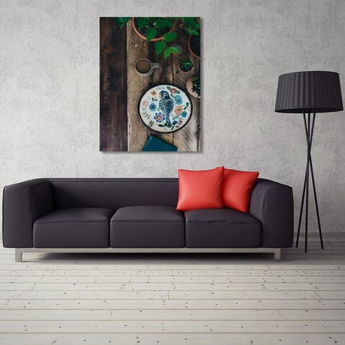 Deco Panel, Talerzyk z ptaszkiem 50x70 na Arena.pl
