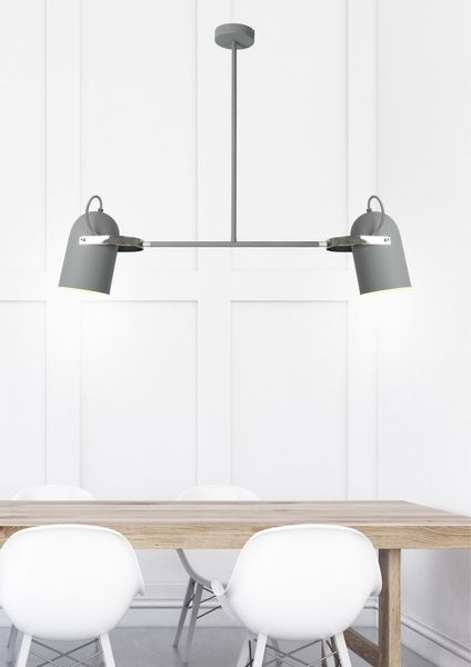 Gray zwis 2x40W E27 szary zdjęcie 2