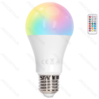Żarówka LED A60 E27 12W RGB 1 sztuka w blistrze do kolorowego oświetlenia