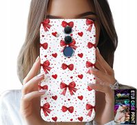 ETUI DO HUAWEI MATE 20 LITE - CZERWONE WSTĄŻKI WSTĄŻKA MODNE WZORY