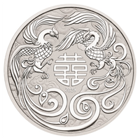 Chinese Myths and Legends: Double Phoenix 1 uncja Srebra 2025