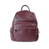 Elegancki poręczny plecak Vera Pelle Bordowy VP344R