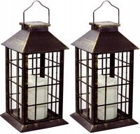 2x Latarenka ogrodowa LED SOLARNA Lampion Latarnia SuperLED