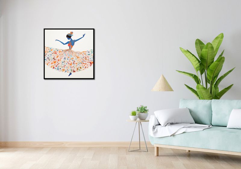 Plakat 70x70cm Wirująca Balerina zdjęcie 4