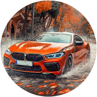 Opłatek na tort BMW Auto Samochód Sportowy Coupe