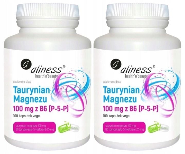 Aliness Taurynian Magnezu 100mg B6 P-5-P Kości zdjęcie 1