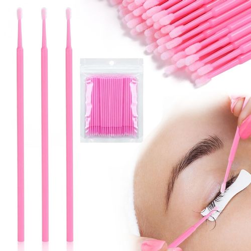 Mikro aplikatory BEZWŁÓKIENKOWE mikroaplikatory do rzęs 100szt patyczki na Arena.pl