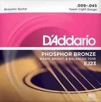Struny do gitary akustycznej akustyka Phosphor Bronze Daddario EJ23 9-45