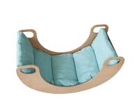 kocyk na bujak drewniany Moon błękitny