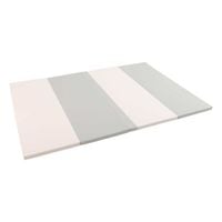 materac gimnastyczny Satellite 200x100x4 cm czteroczęściowy - biało-szary