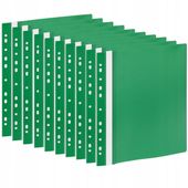 SKOROSZYT SZTYWNY WPINANY A4 PCV ZIELONY 10 SZTUK TRES