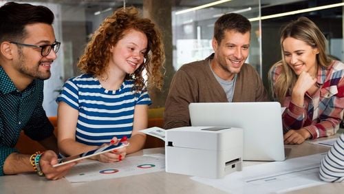 Drukarka etykiet kurierskich, termiczna, bluetooth, USB, + Rolka 100x150 na Arena.pl