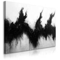 Obraz Do Salonu Sypialni Czarny Dym Abstrakcja Styl Nowoczesny 100cm x 70cm