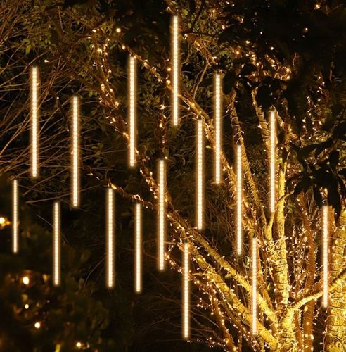 SOPLE METEORY LED BIAŁE CIEPŁE LAMPKI PADAJĄCY ŚNIEG 50cm IP44 - SOPLE LED na Arena.pl