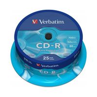 CD-R Verbatim 52x 700MB Extra Protection (Cake 25)