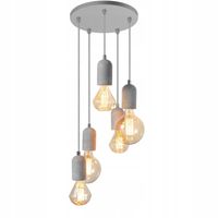 LAMPA WISZĄCA ZWIS AZZARDO VOLTA AZ2386 SZARY
