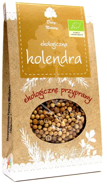 Kolendra Ziarno BIO 30 g - Dary Natury zdjęcie 1
