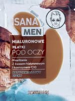ISANA MEN PŁATKI POD OCZY HYDROŻELOWE Z KWASEM HIALURONOWYM I KOENZYMEM Q10