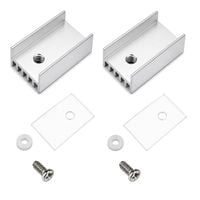 2x Komplet izolujący z radiatorem TO220 tulejka śrubka podkładka radiator