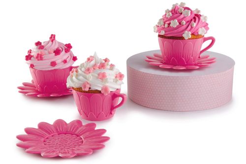 FOREMKI DO MUFFINEK babeczek silikonowe 4 szt. na Arena.pl